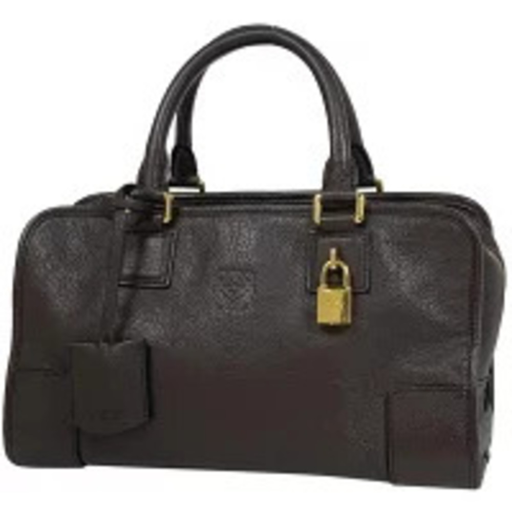 Loewe Amazona Anagram Handbag Leather Brown